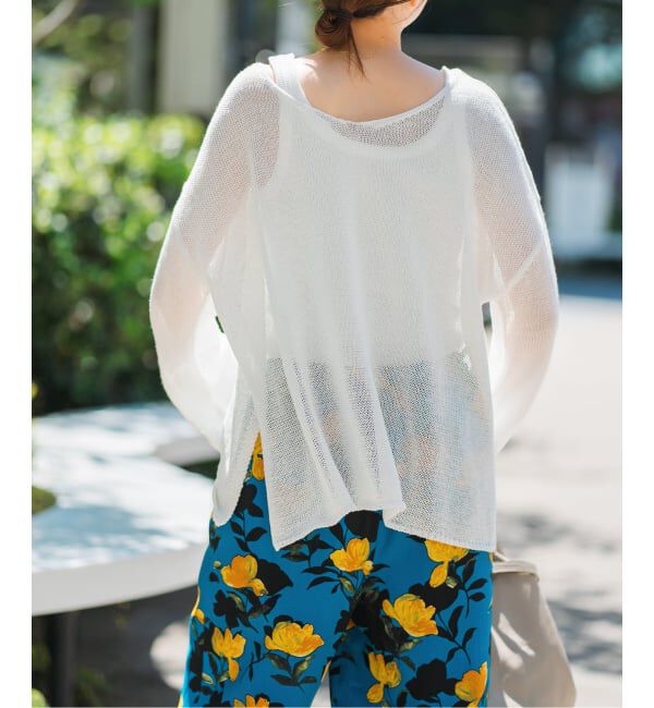 Spick and Span「《新色有り / 追加》リネンミックス2WAYプルオーバー」|ニット・セーター|