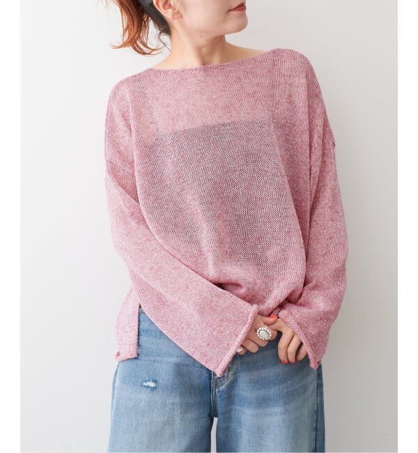 Spick and Span「《新色有り / 追加》リネンミックス2WAYプルオーバー」|ニット・セーター|