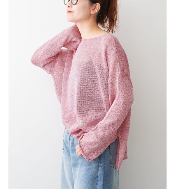 Spick and Span「《新色有り / 追加》リネンミックス2WAYプルオーバー」|ニット・セーター|