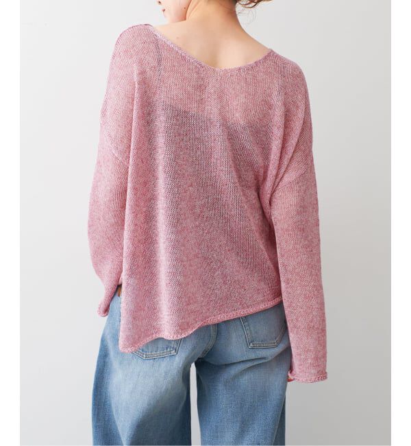 Spick and Span「《新色有り / 追加》リネンミックス2WAYプルオーバー」|ニット・セーター|