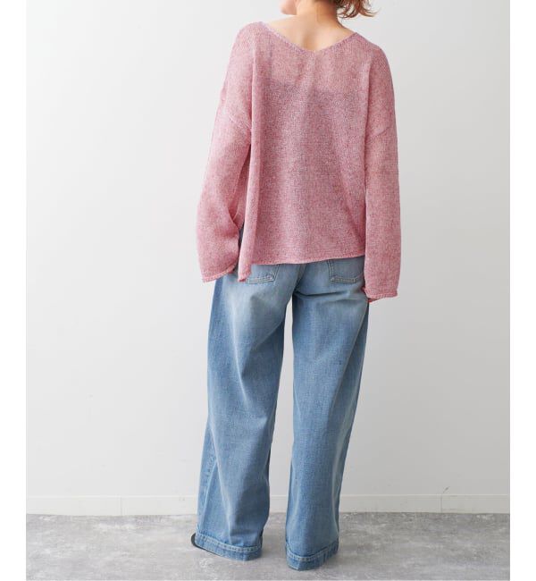 Spick and Span「《新色有り / 追加》リネンミックス2WAYプルオーバー」|ニット・セーター|