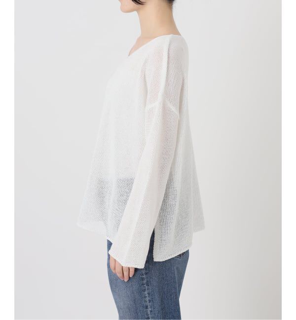 Spick and Span「《新色有り / 追加》リネンミックス2WAYプルオーバー」|ニット・セーター|