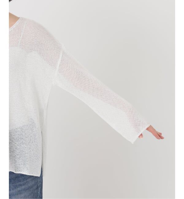 Spick and Span「《新色有り / 追加》リネンミックス2WAYプルオーバー」|ニット・セーター|