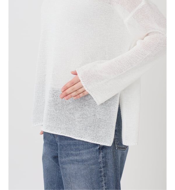 Spick and Span「《新色有り / 追加》リネンミックス2WAYプルオーバー」|ニット・セーター|