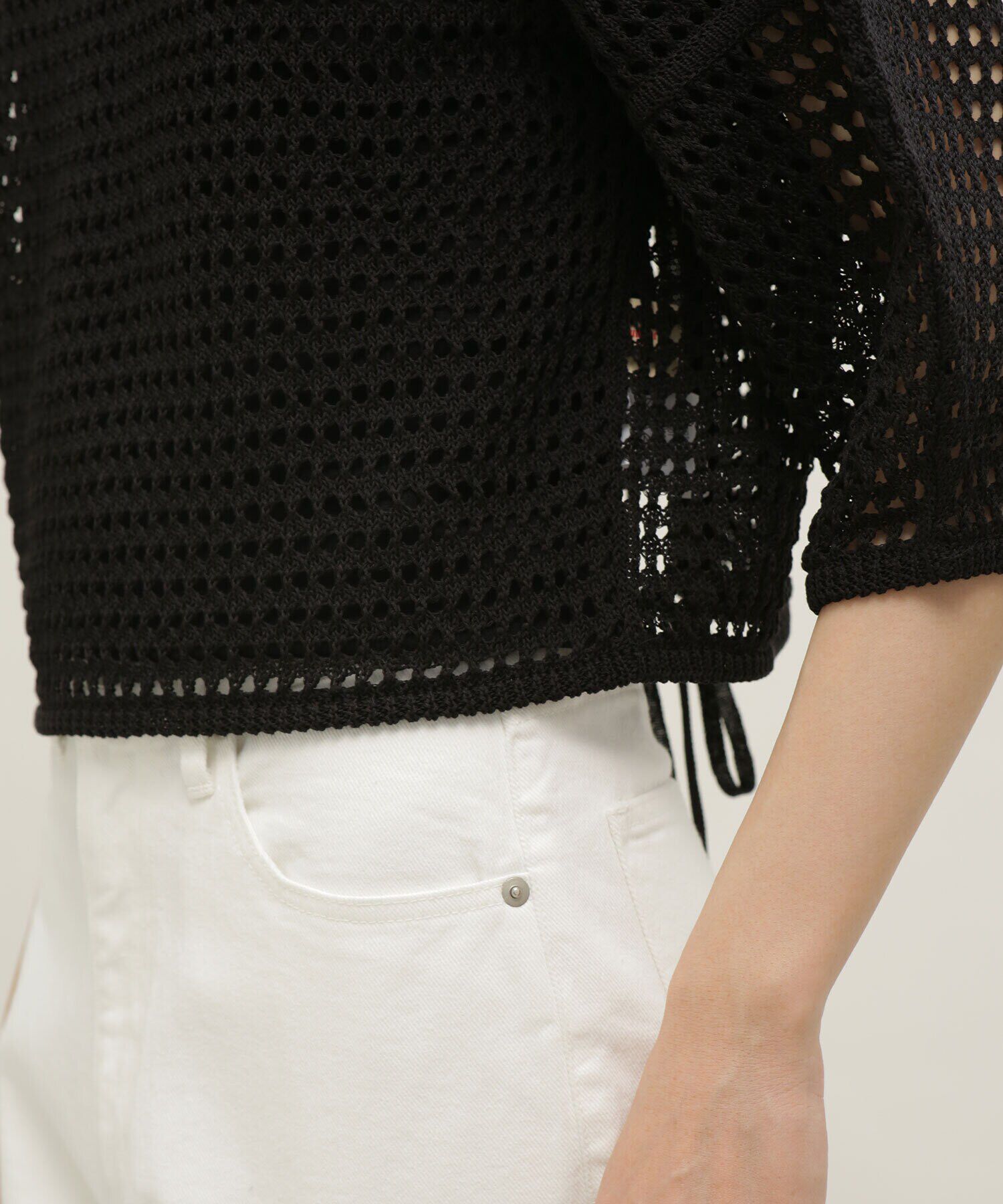 nano･universe「LB.03/メッシュニット2wayトップス」|ニット・セーター|