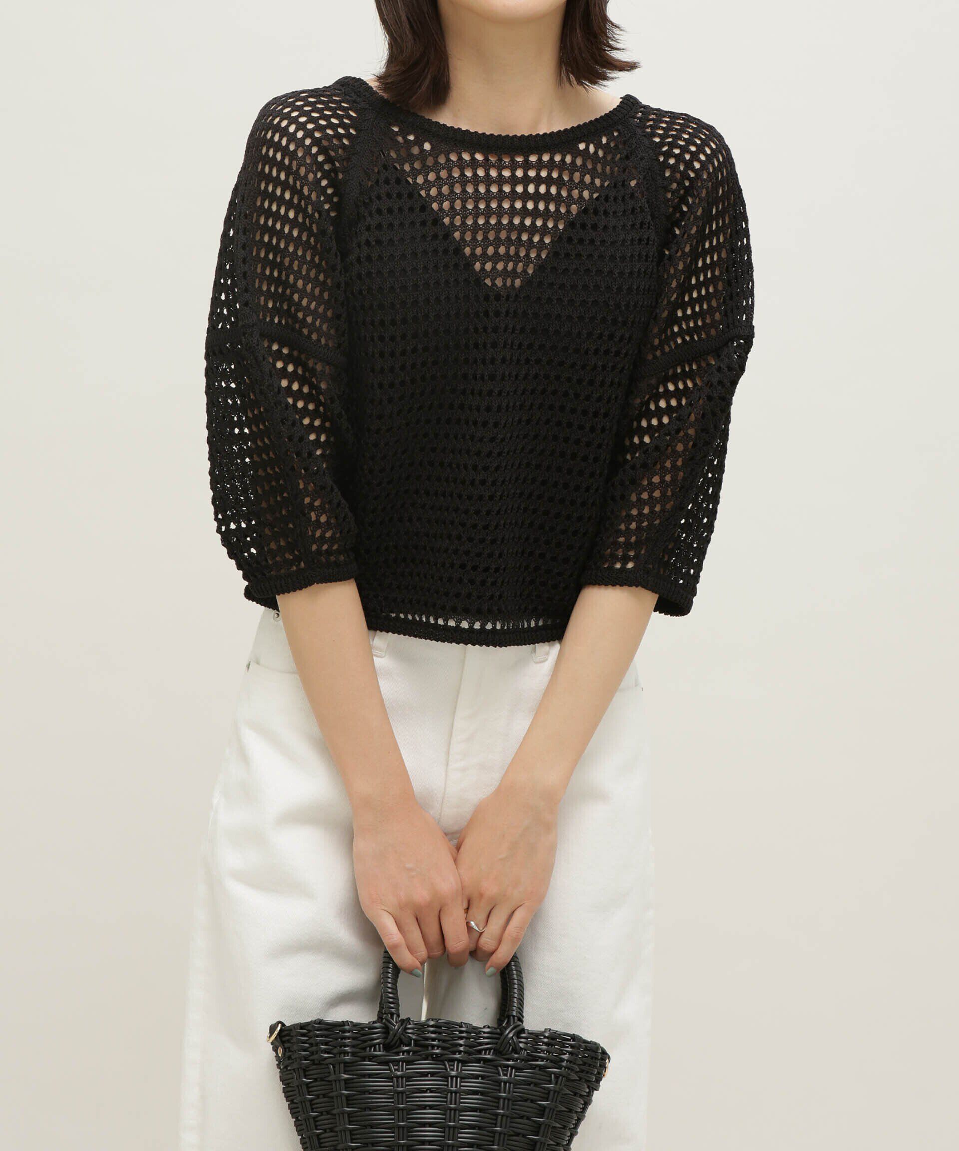 nano･universe「LB.03/メッシュニット2wayトップス」|ニット・セーター|