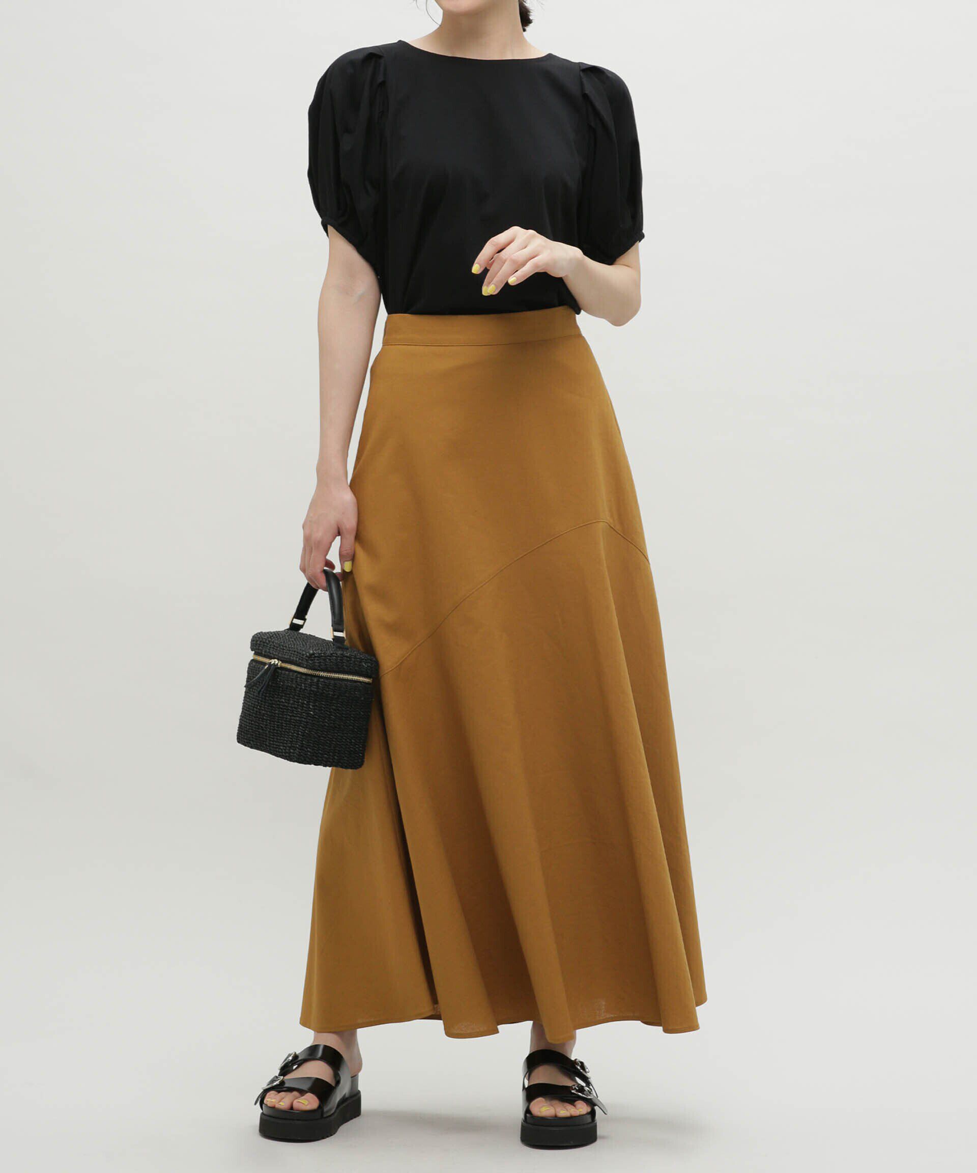 nano･universe「LB.03/リネンブレンドフレアーマキシスカート」|スカート|