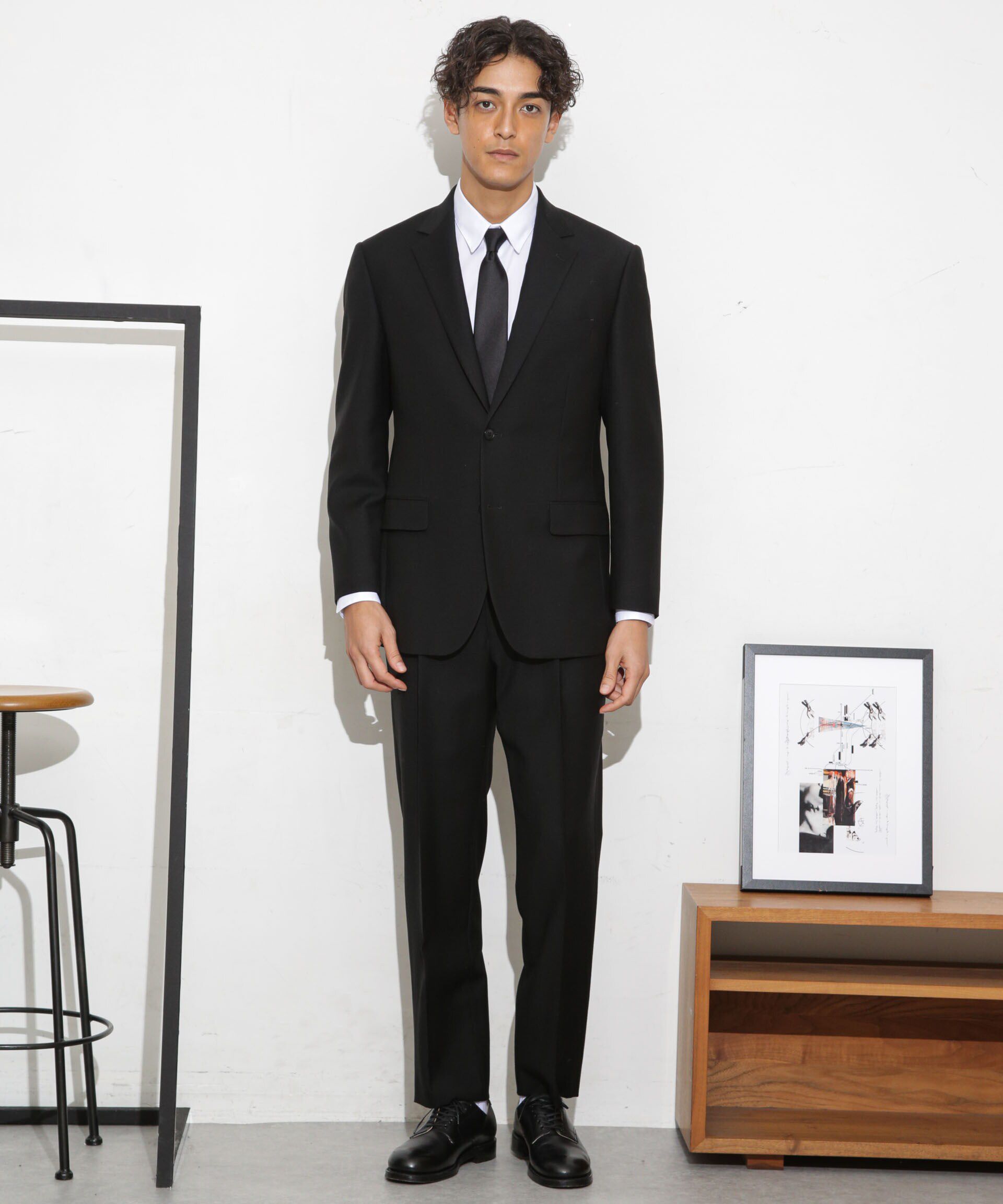 nano･universe「「ESSENTIAL LINE」フォーマルブラックジャケット」|スーツ|