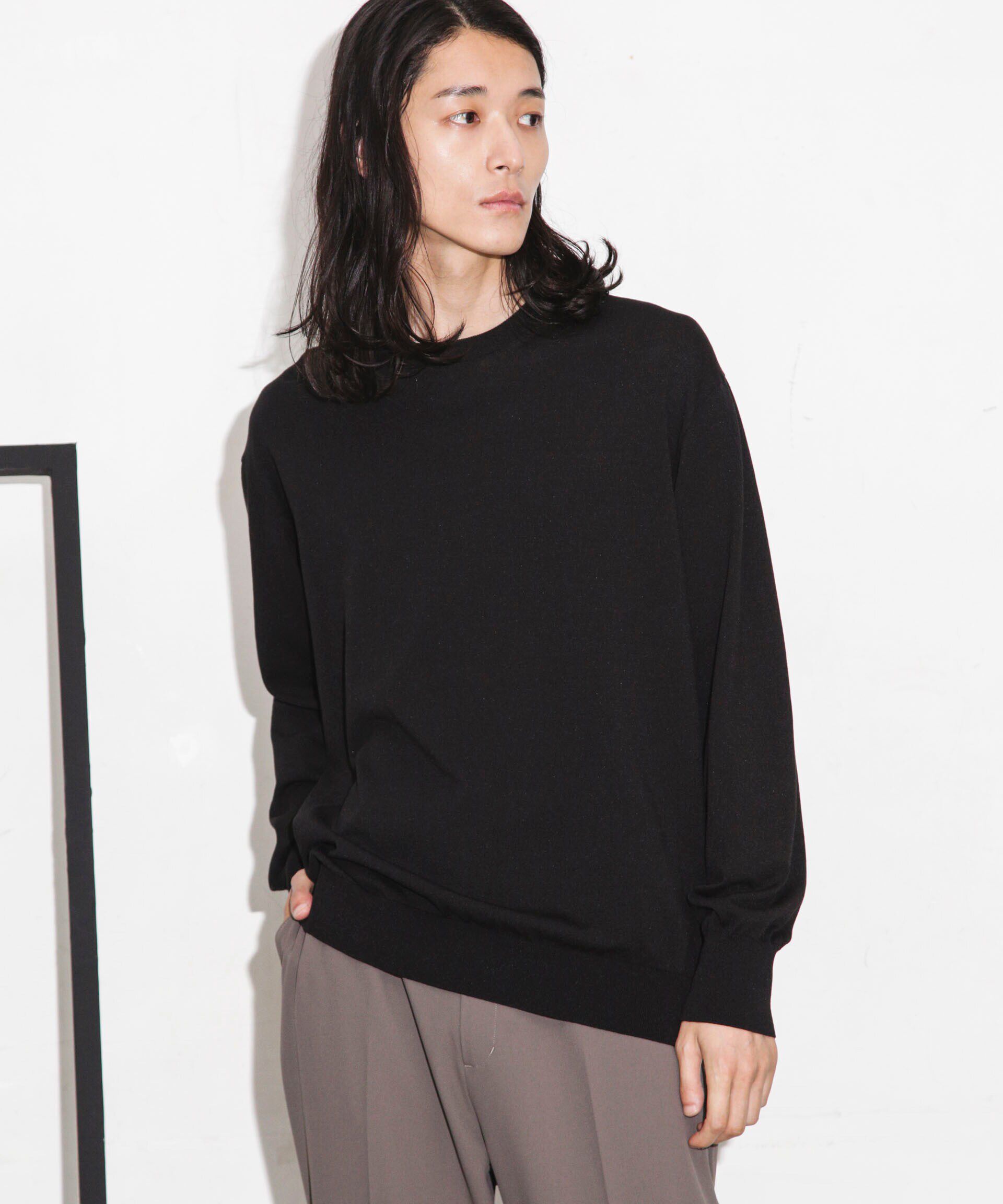 nano･universe「「ESSENTIAL LINE」天竺クループルオーバー」|ニット・セーター|