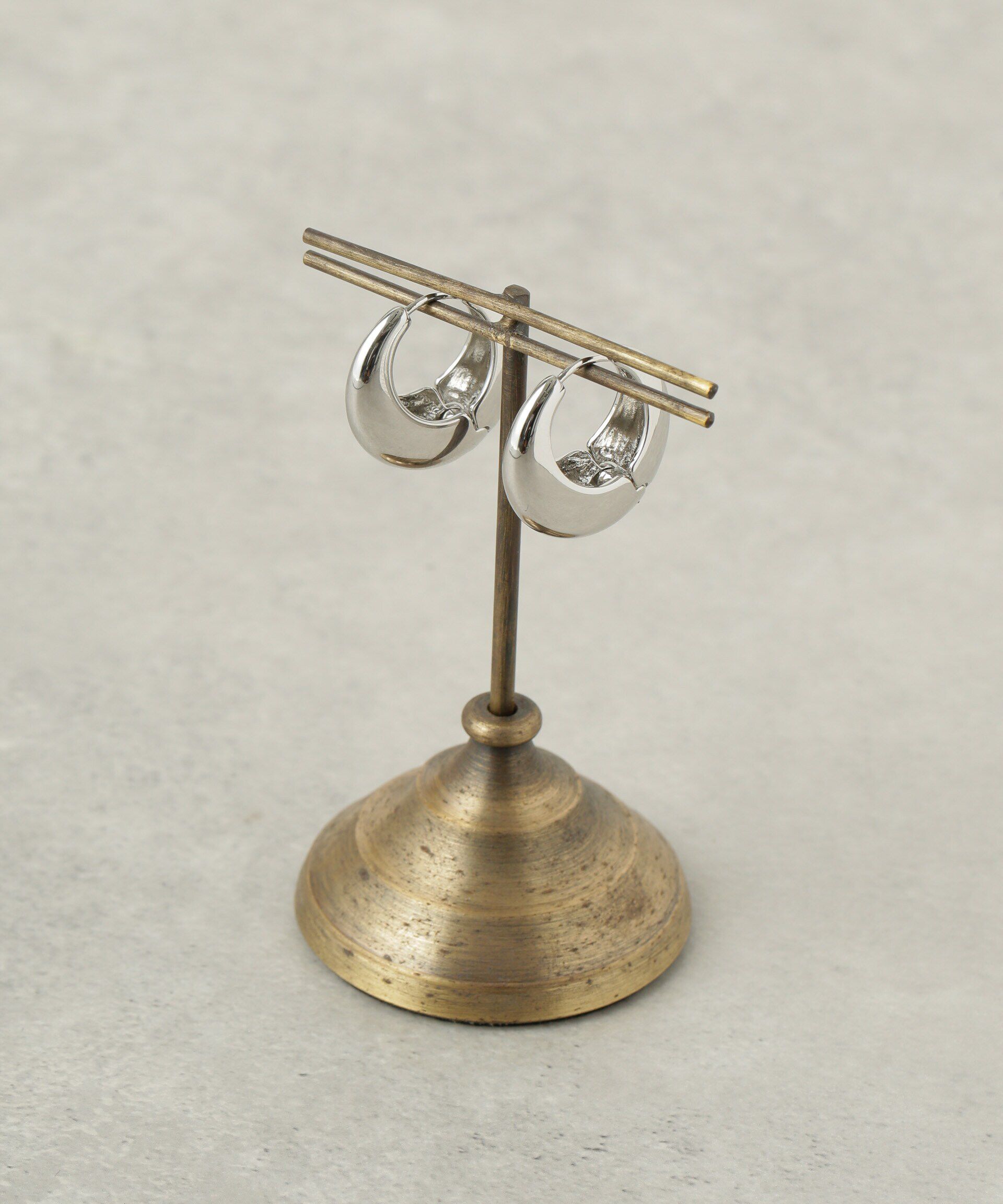 nano･universe「ムーンフープピアス」|ピアス|