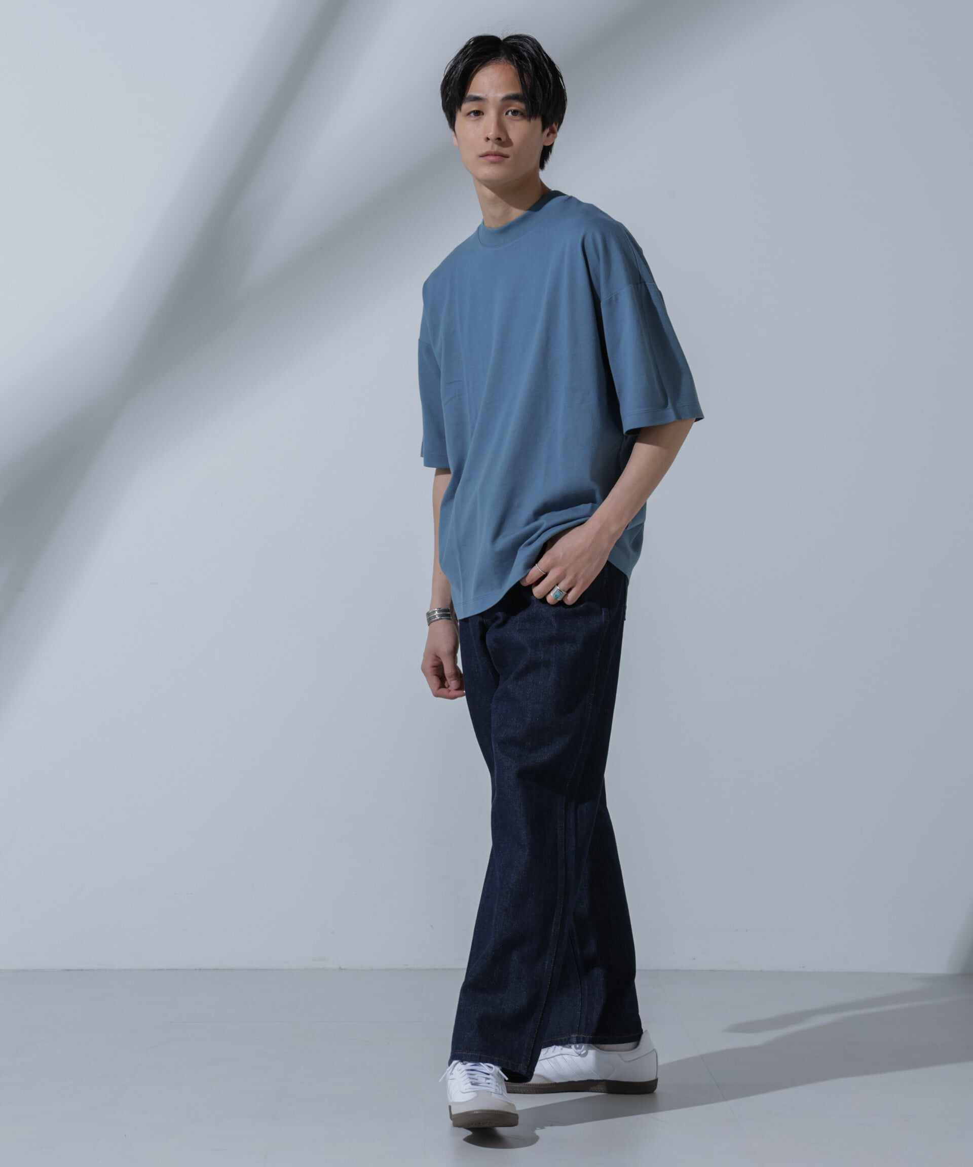 nano･universe「Anti Soaked(R)汗染み防止 クルーネックビッグT」|Tシャツ・カットソー|