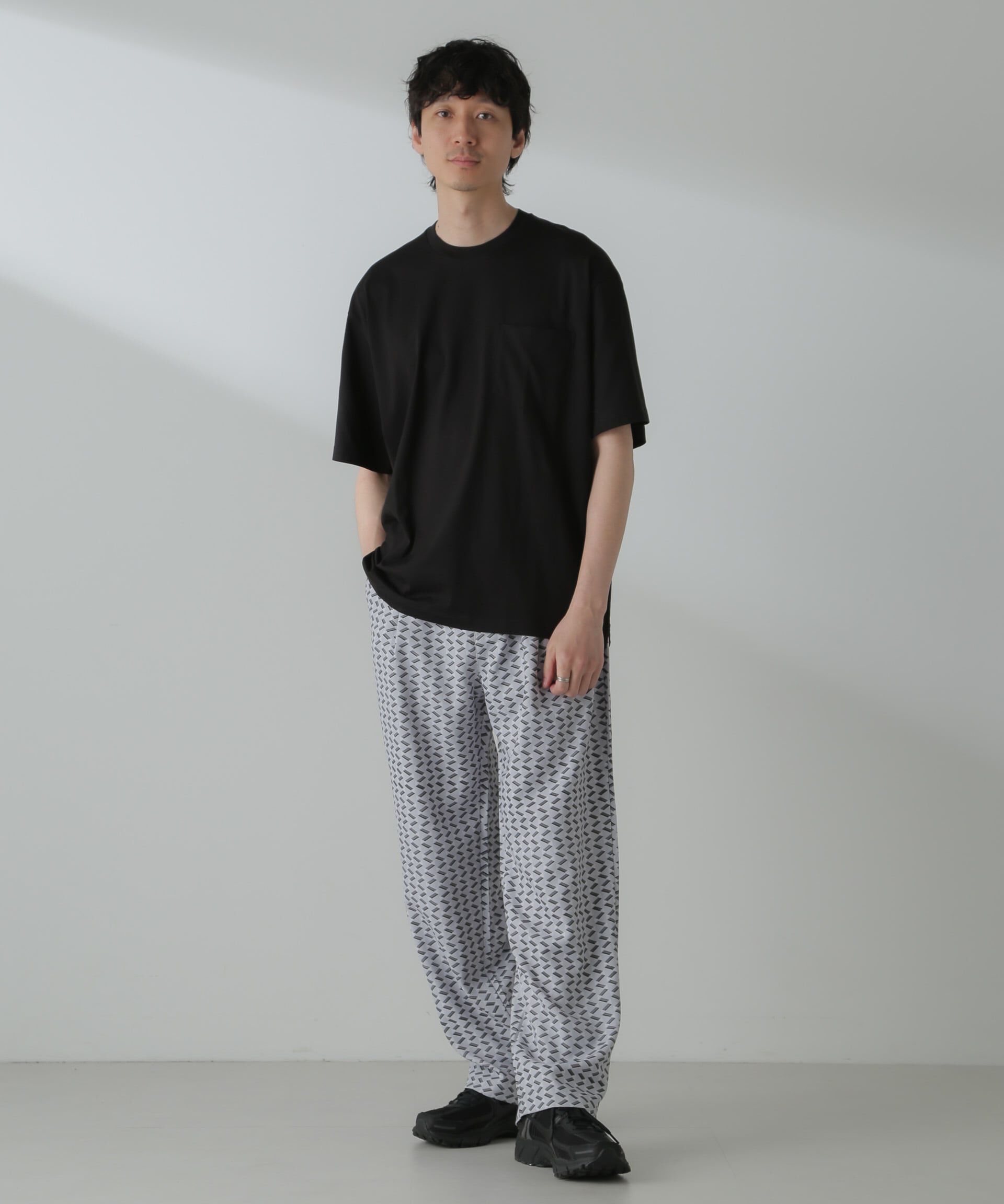 nano･universe「パターンイージーワイドパンツ(セットアップ可)」|チノ|