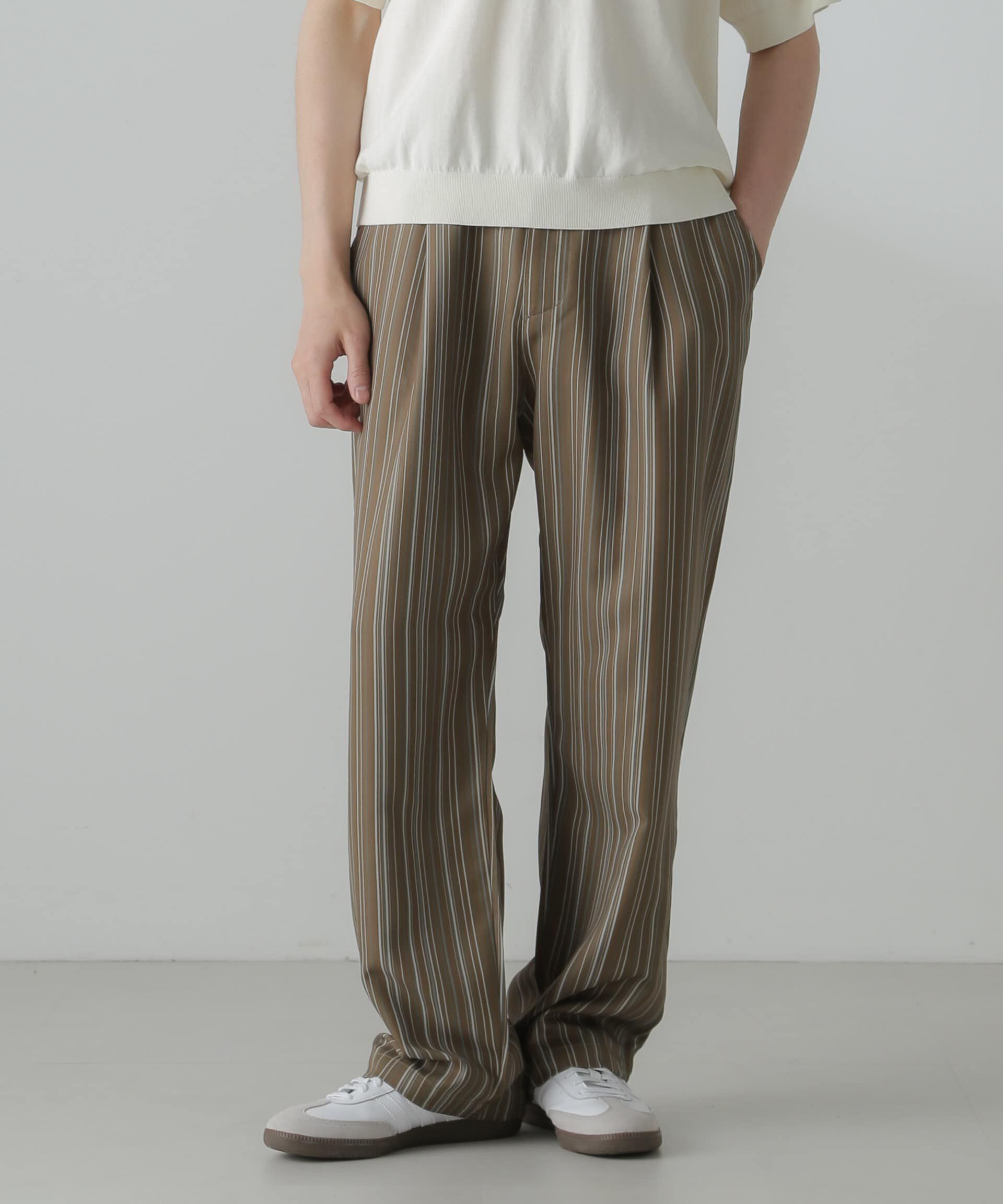 nano･universe「パターンイージーワイドパンツ(セットアップ可)」|チノ|