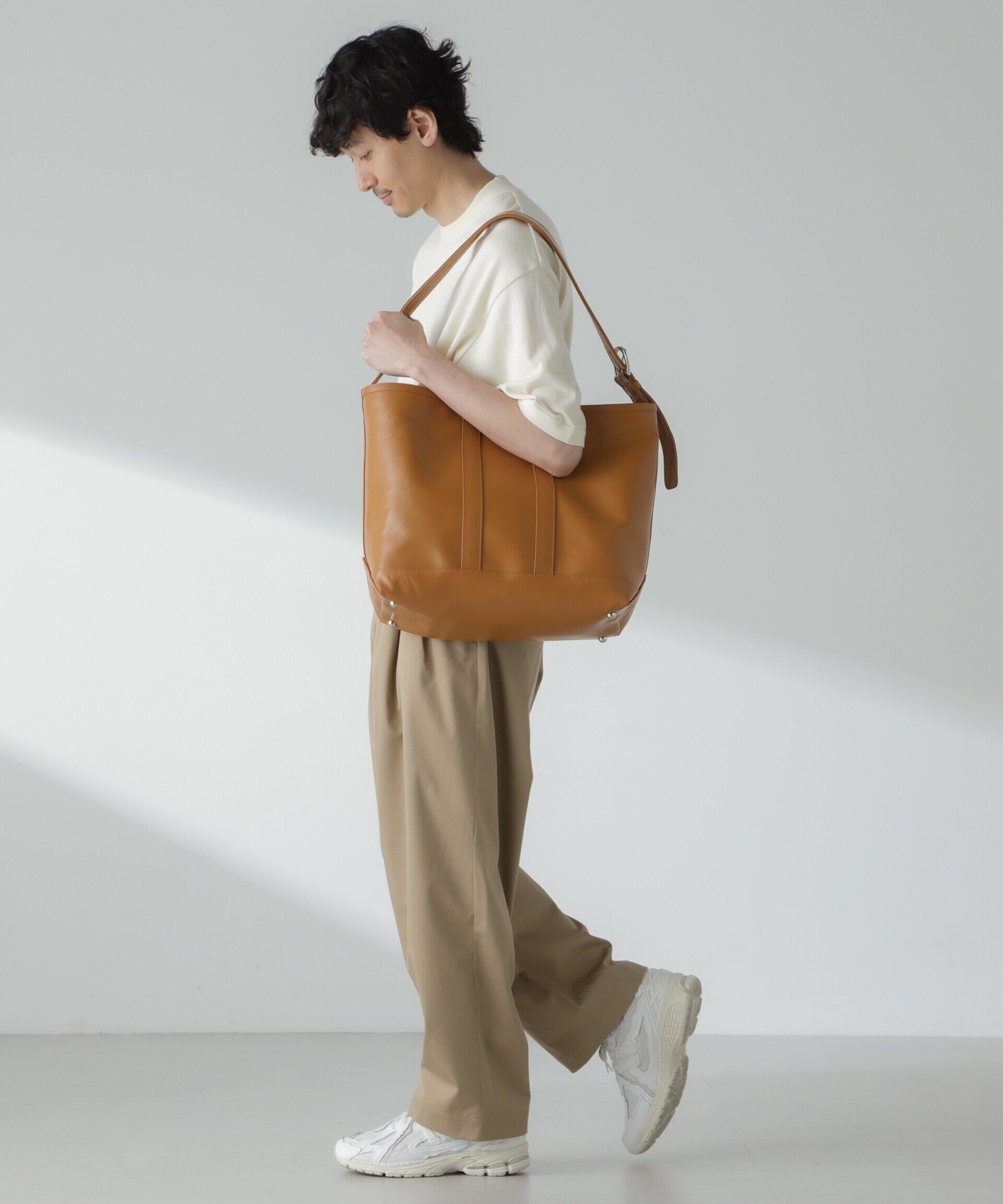 nano･universe「「大人のワイドパンツ」2タックワイドトラウザーズ」|チノ|