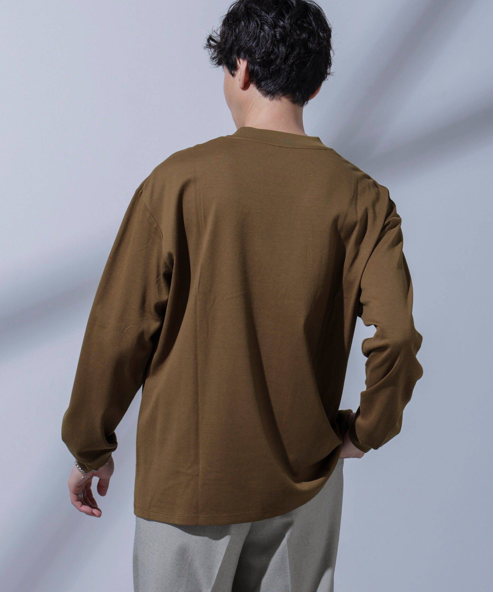 nano･universe「Anti Soaked(R) 汗染み防止 ビッグTシャツ 長袖」|Tシャツ・カットソー|