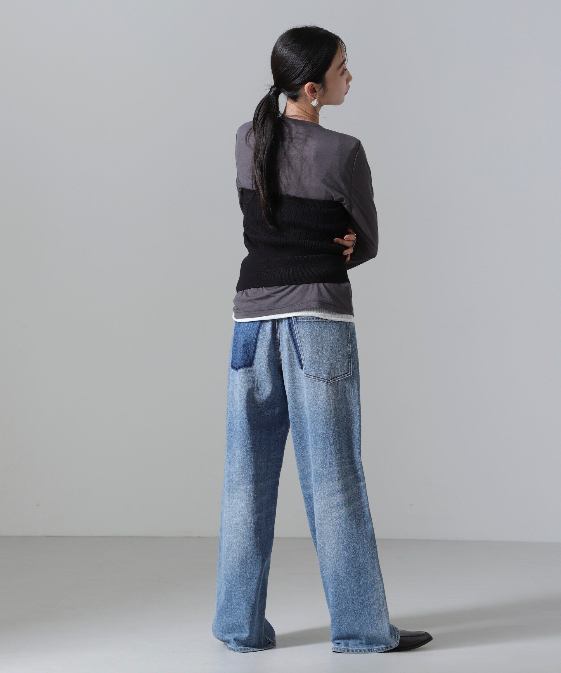 nano･universe「2WAYリブニットベアトップビスチェ」|ニット・セーター|