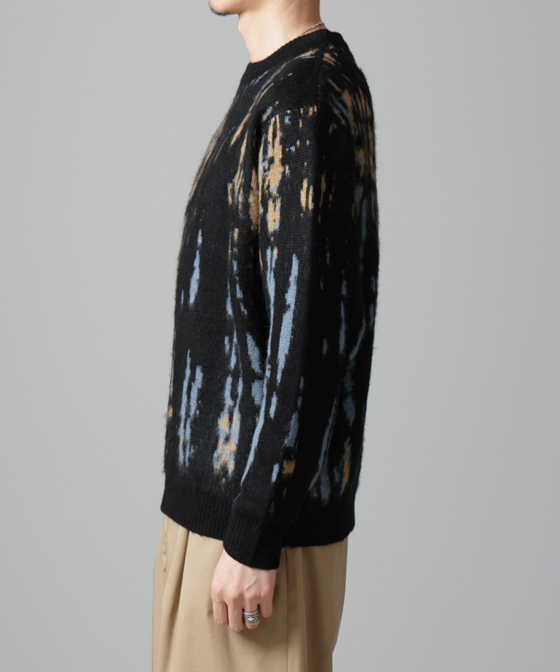 nano･universe「ペイントグラデーションモヘヤライクニット」|ニット・セーター|