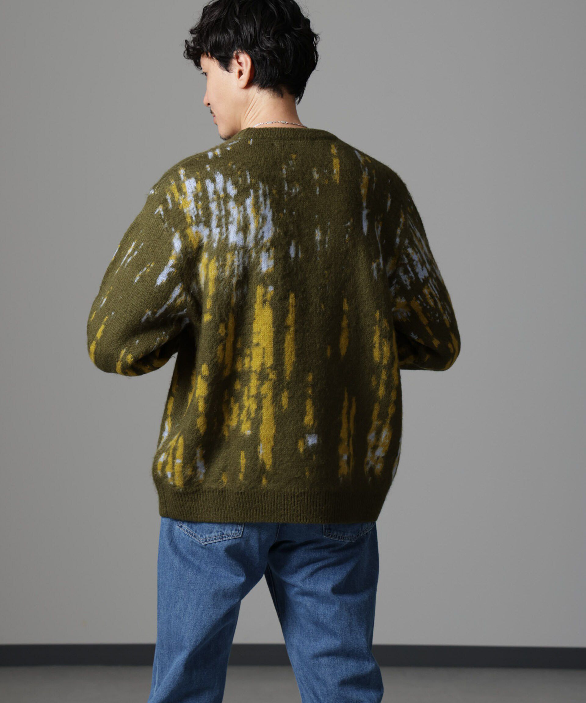 nano･universe「ペイントグラデーションモヘヤライクニット」|ニット・セーター|