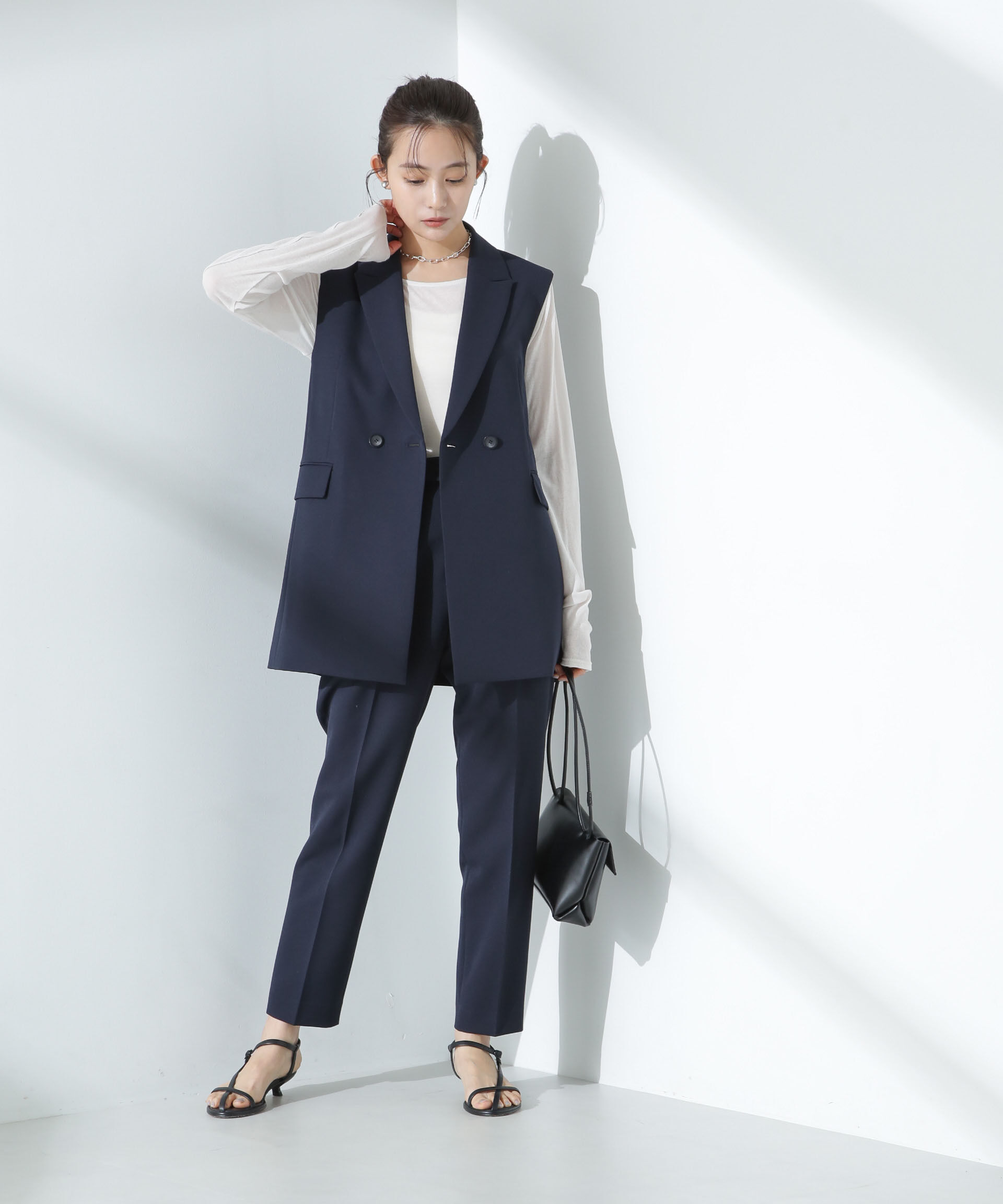 nano･universe「デイリーファンクション ダブルジレ(セットアップ可)」|テーラードジャケット|