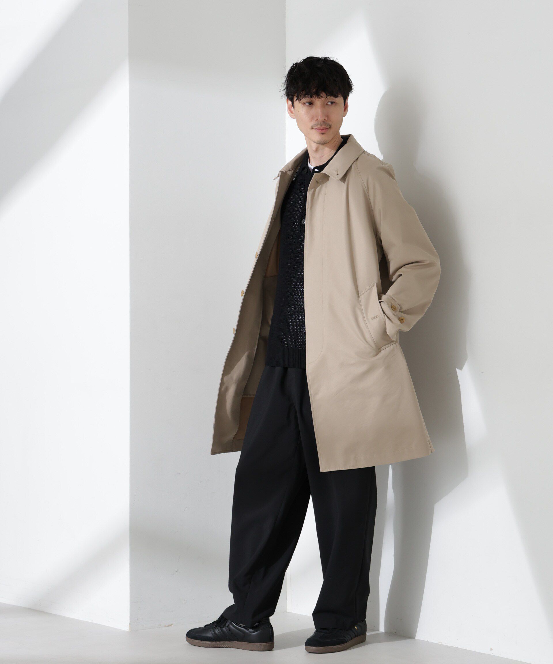 nano･universe「撥水ギャバラグランステンカラーコート」|その他|