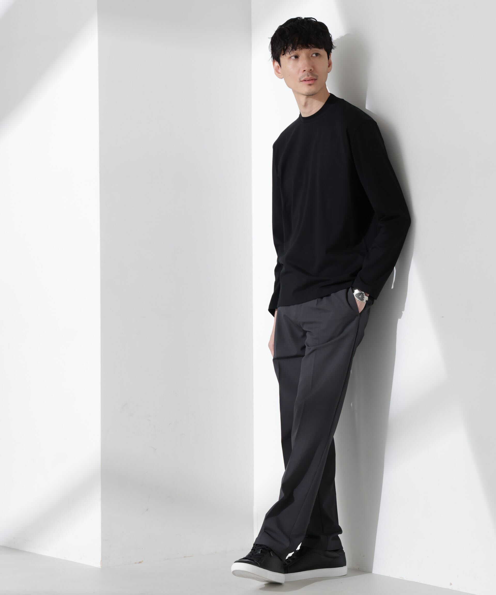 nano･universe「ジャケT(R) クルーネック 長袖」|Tシャツ・カットソー|