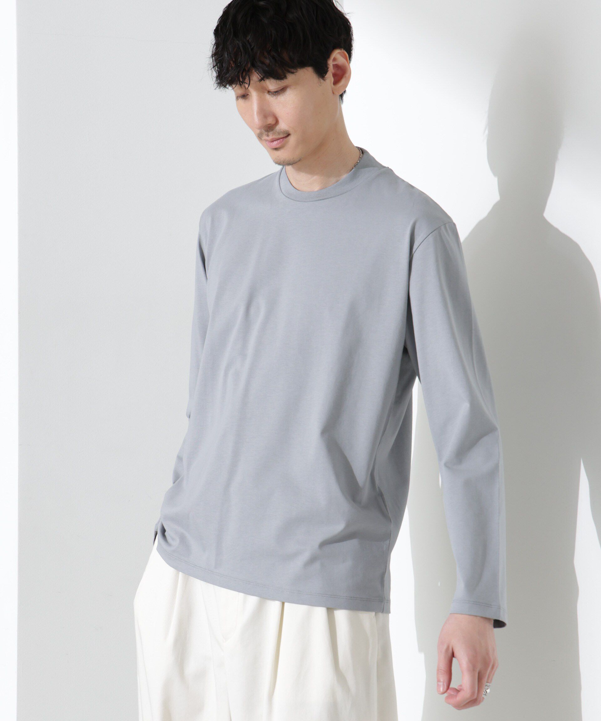 nano･universe「ジャケT(R) クルーネック 長袖」|Tシャツ・カットソー|