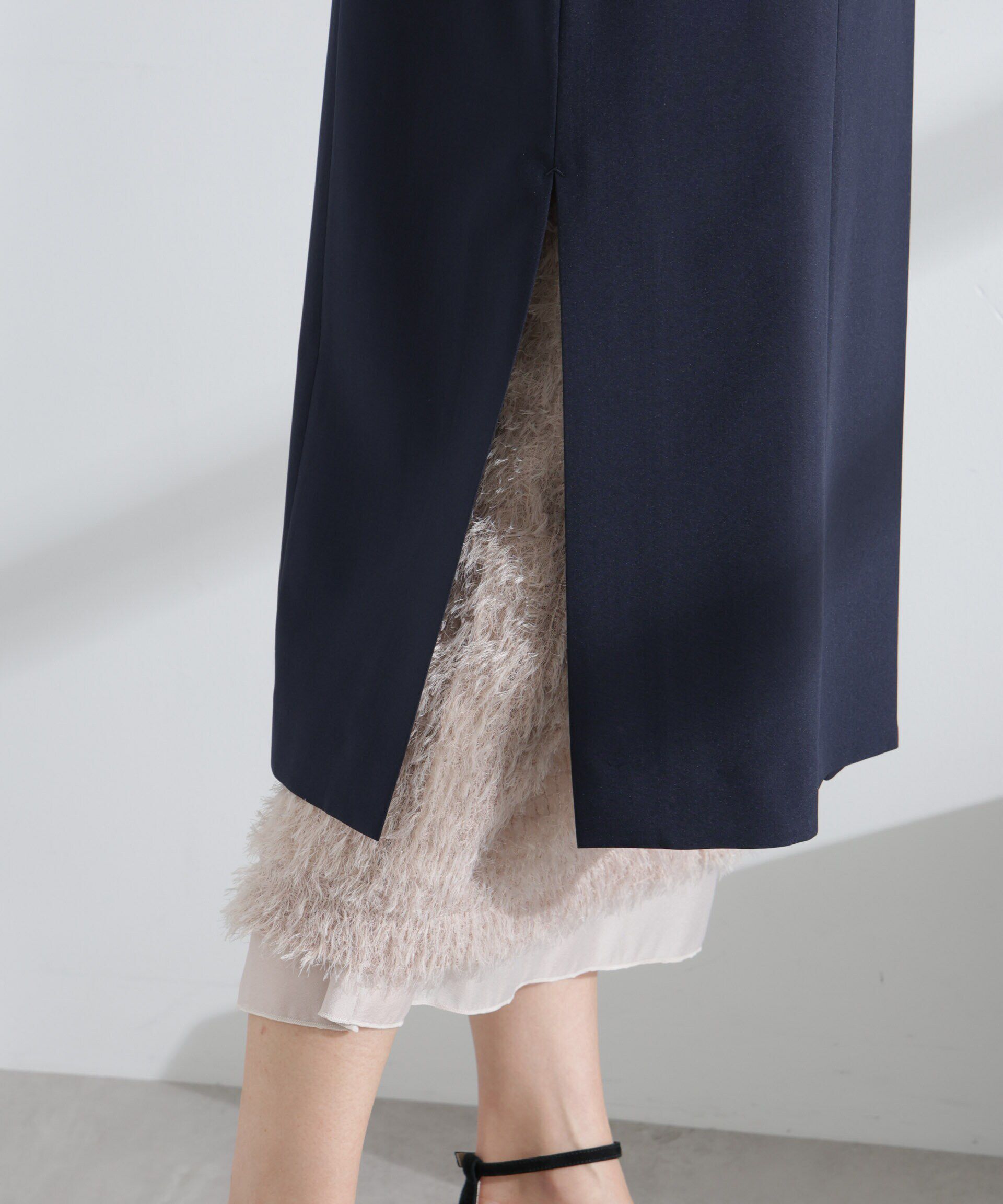 nano･universe「ライトファンクション ロングダブルジレ(セットアップ可)」|テーラードジャケット|