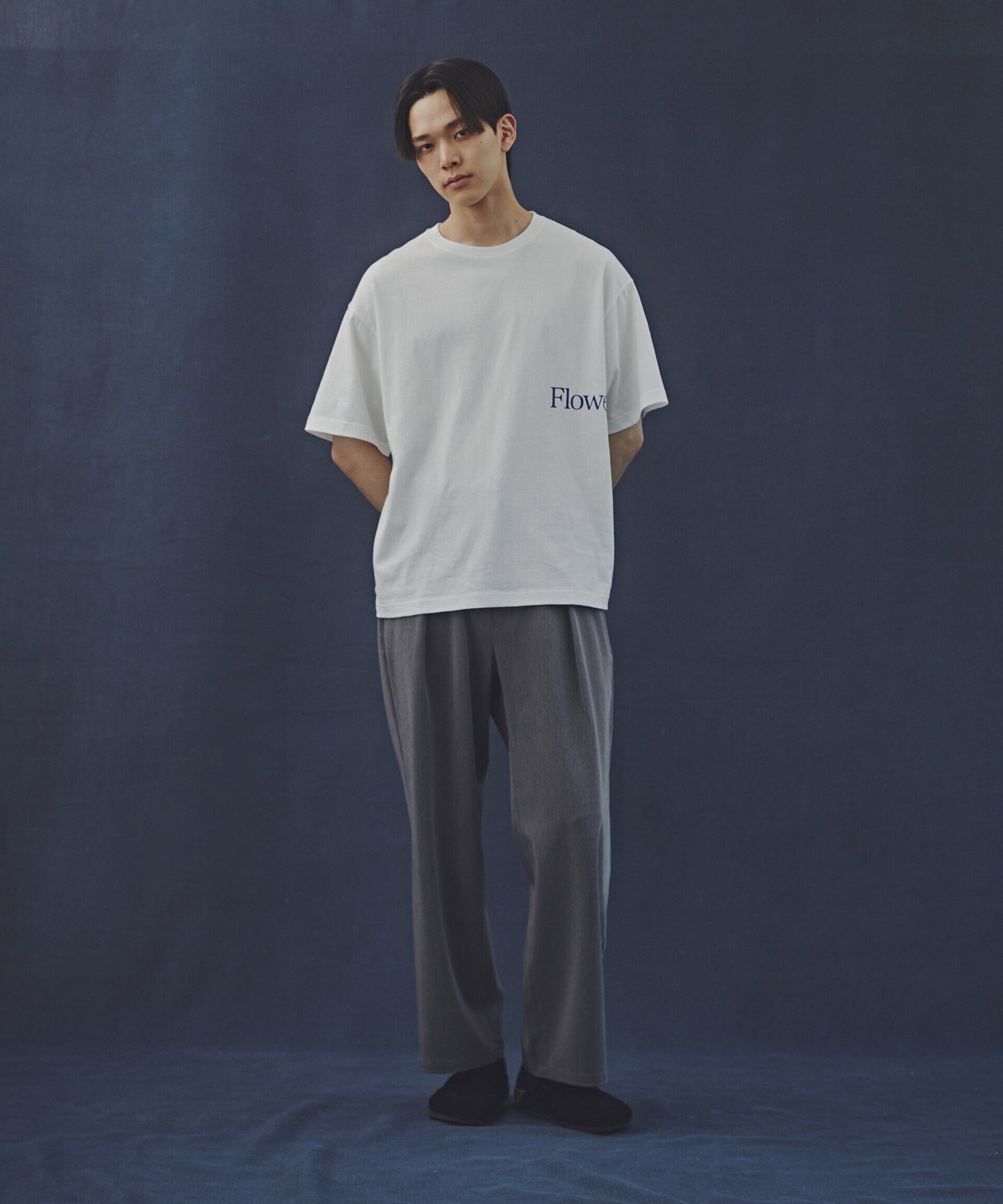 nano･universe「「Commonuse」ヴィンテージライク Flowers Tシャツ」|Tシャツ・カットソー|