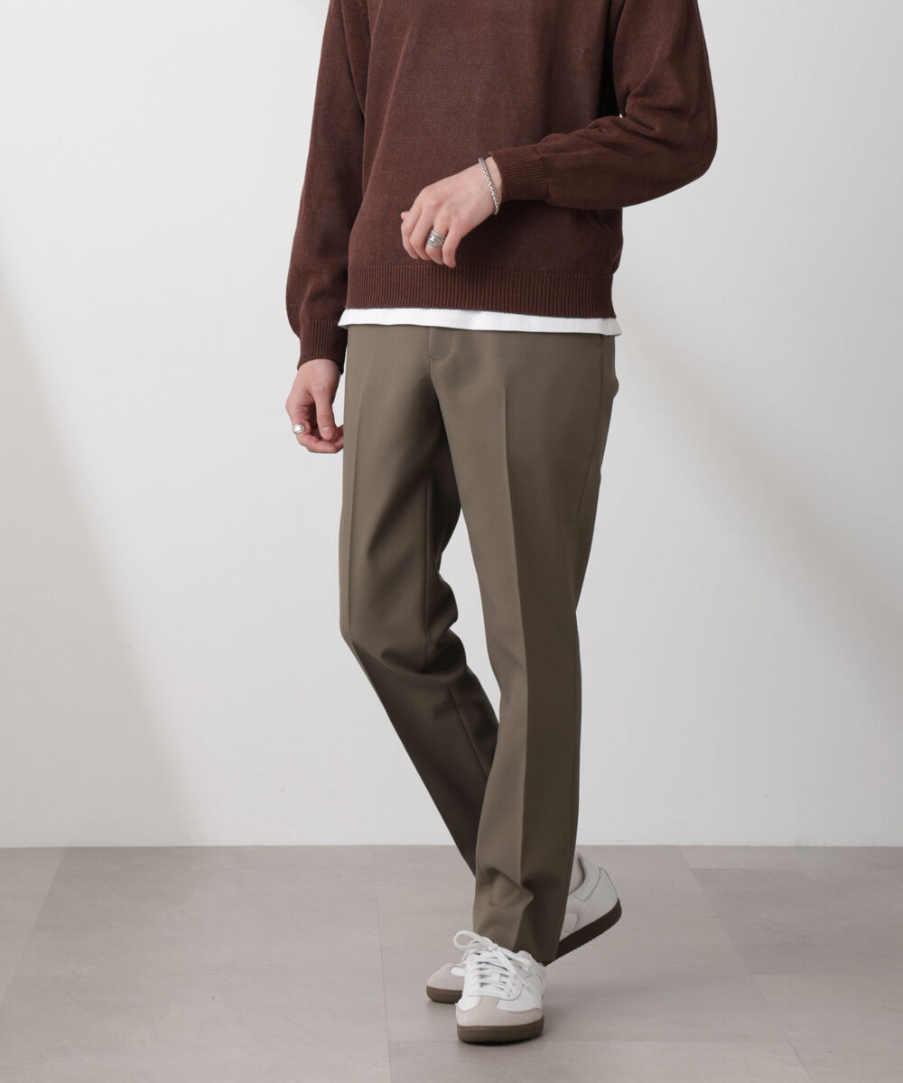 nano･universe「｢SOIGNE｣ECOPET(R)&times;AERO ツイルストレッチスラックス」|チノ|