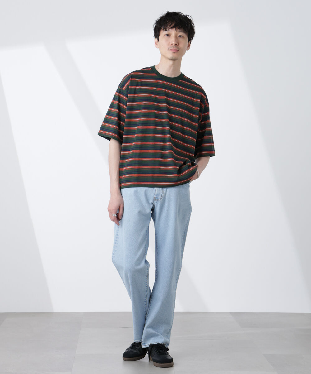 nano･universe「マイクロランダムボーダーTシャツ」|Tシャツ・カットソー|