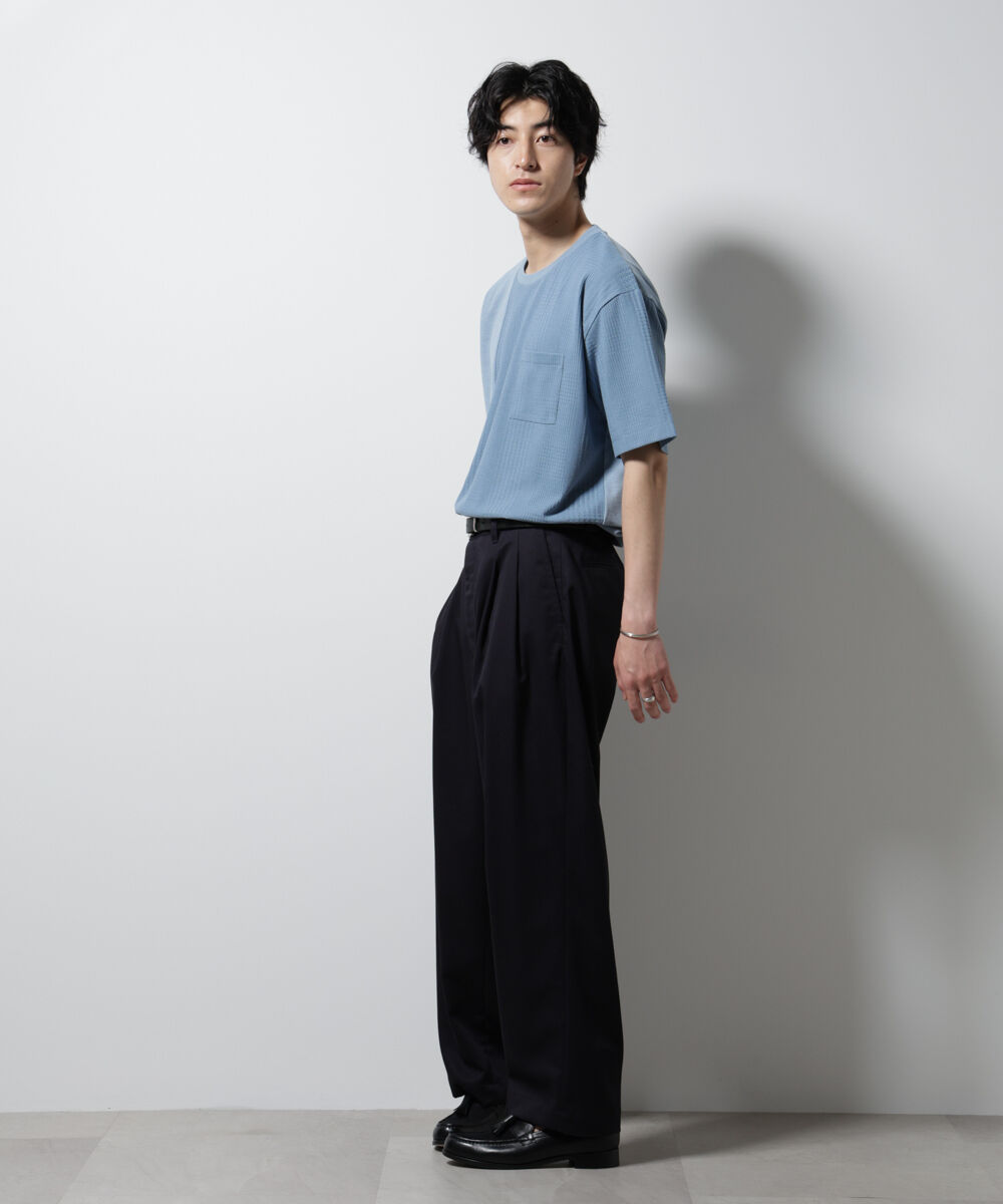 nano･universe「リンクスカノコ コンビTシャツ 半袖」|Tシャツ・カットソー|