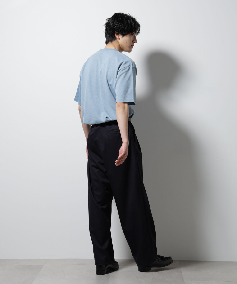 nano･universe「リンクスカノコ コンビTシャツ 半袖」|Tシャツ・カットソー|