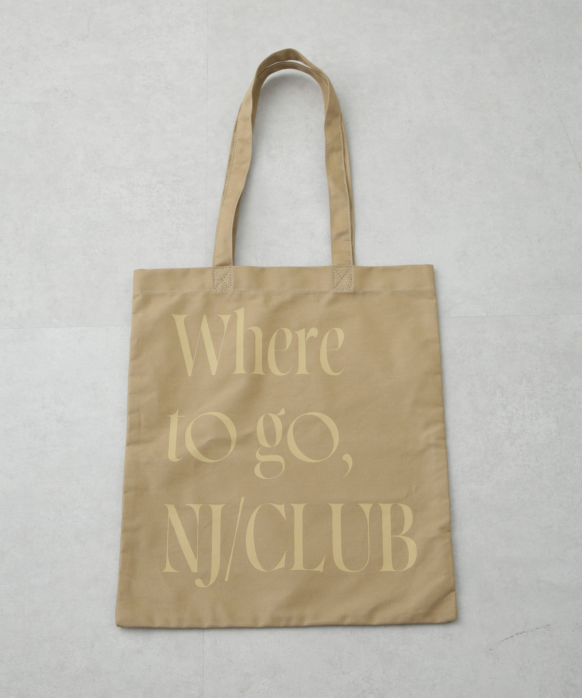 nano･universe「「NJ/CLUB」 グラフィックロゴトートバッグ」|ショルダー・メッセンジャー|ベージュ
