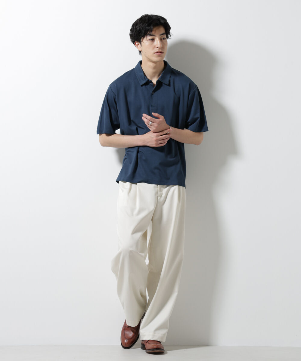 nano･universe「ポンチポロシャツ半袖」|Tシャツ・カットソー|