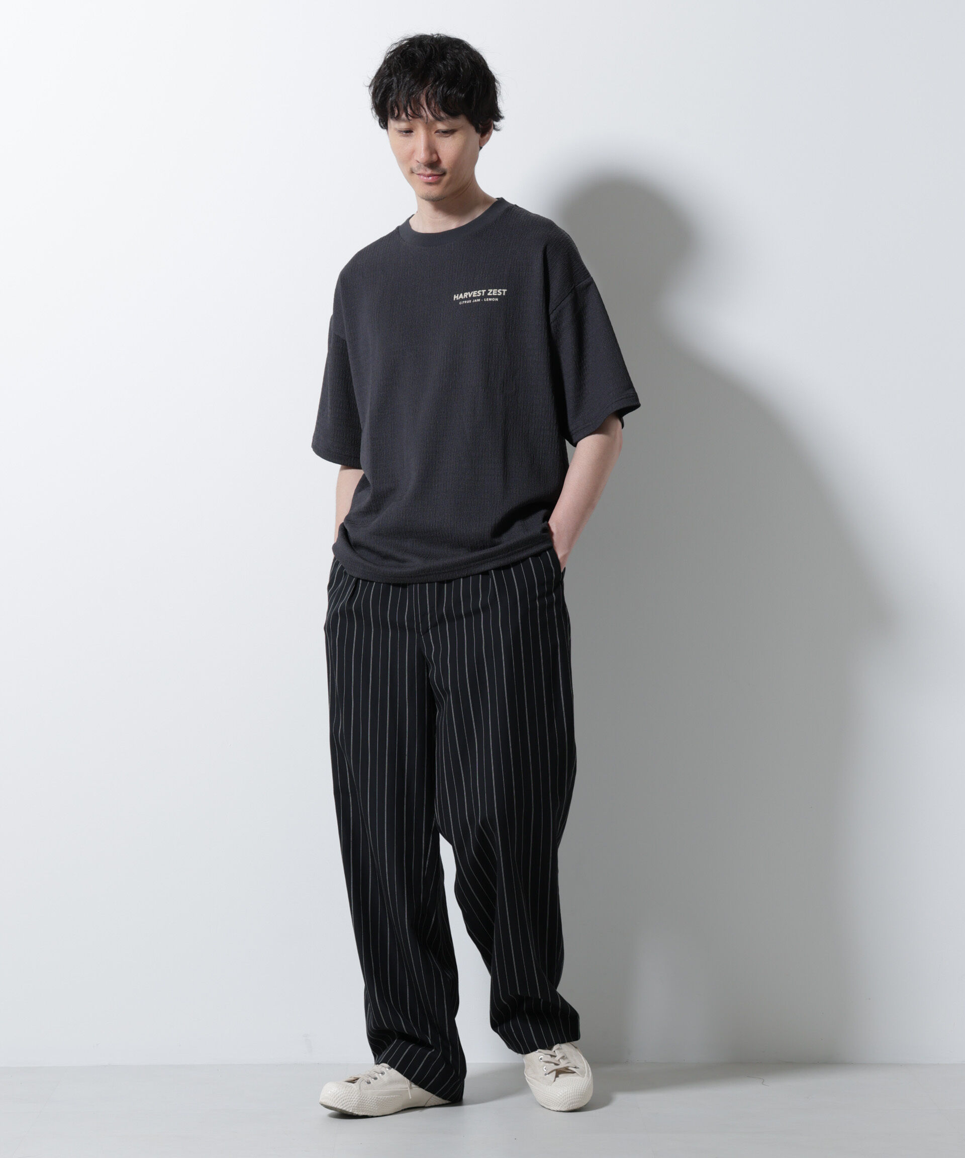 nano･universe「楊柳プリントTシャツ 半袖」|Tシャツ・カットソー|