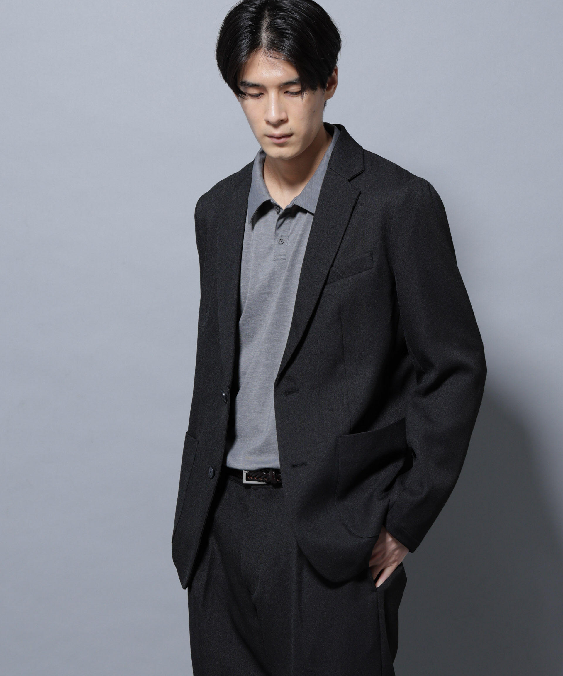 nano･universe「シャンブレーツイルセットアップ」|スーツ|