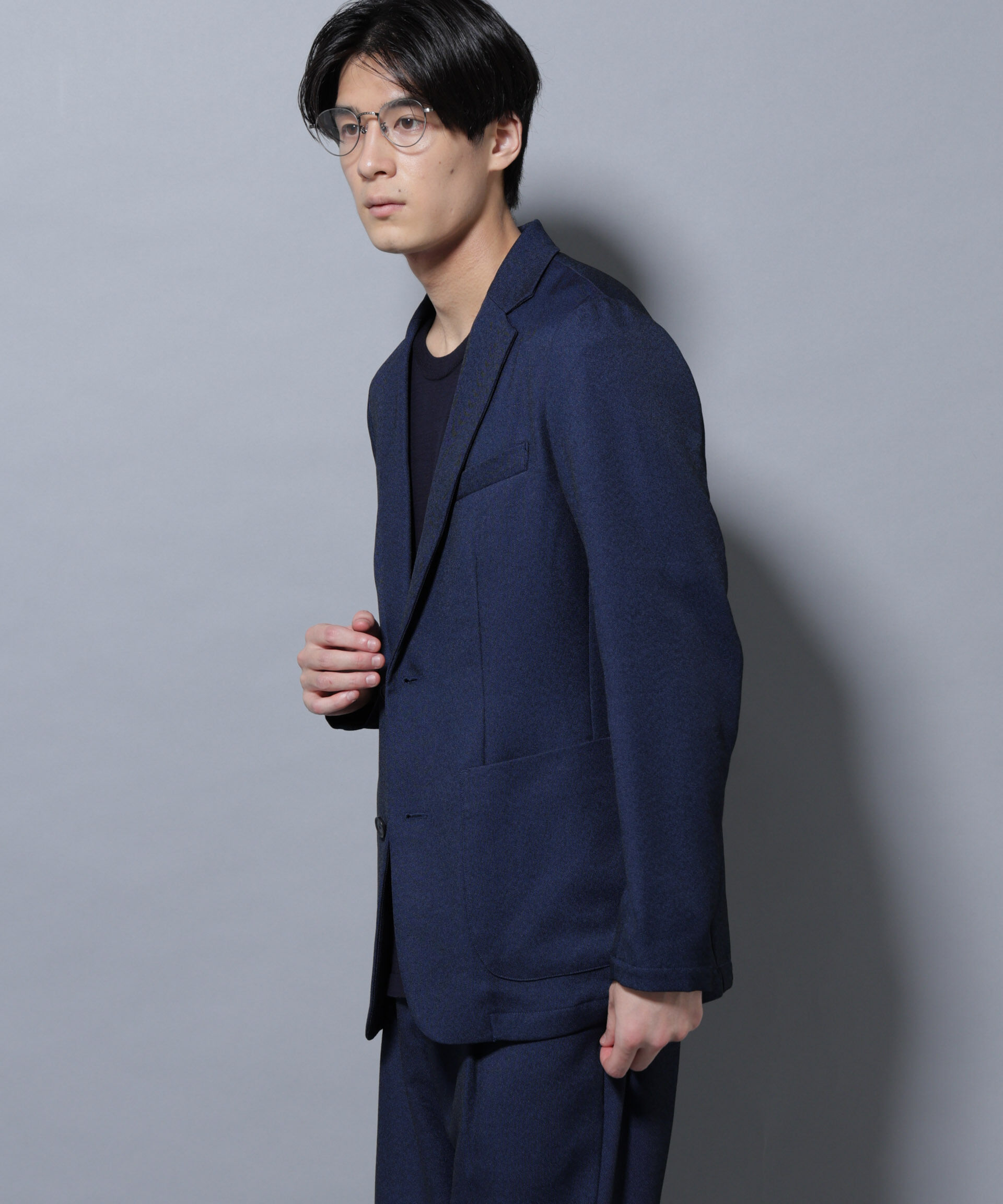 nano･universe「シャンブレーツイルセットアップ」|スーツ|