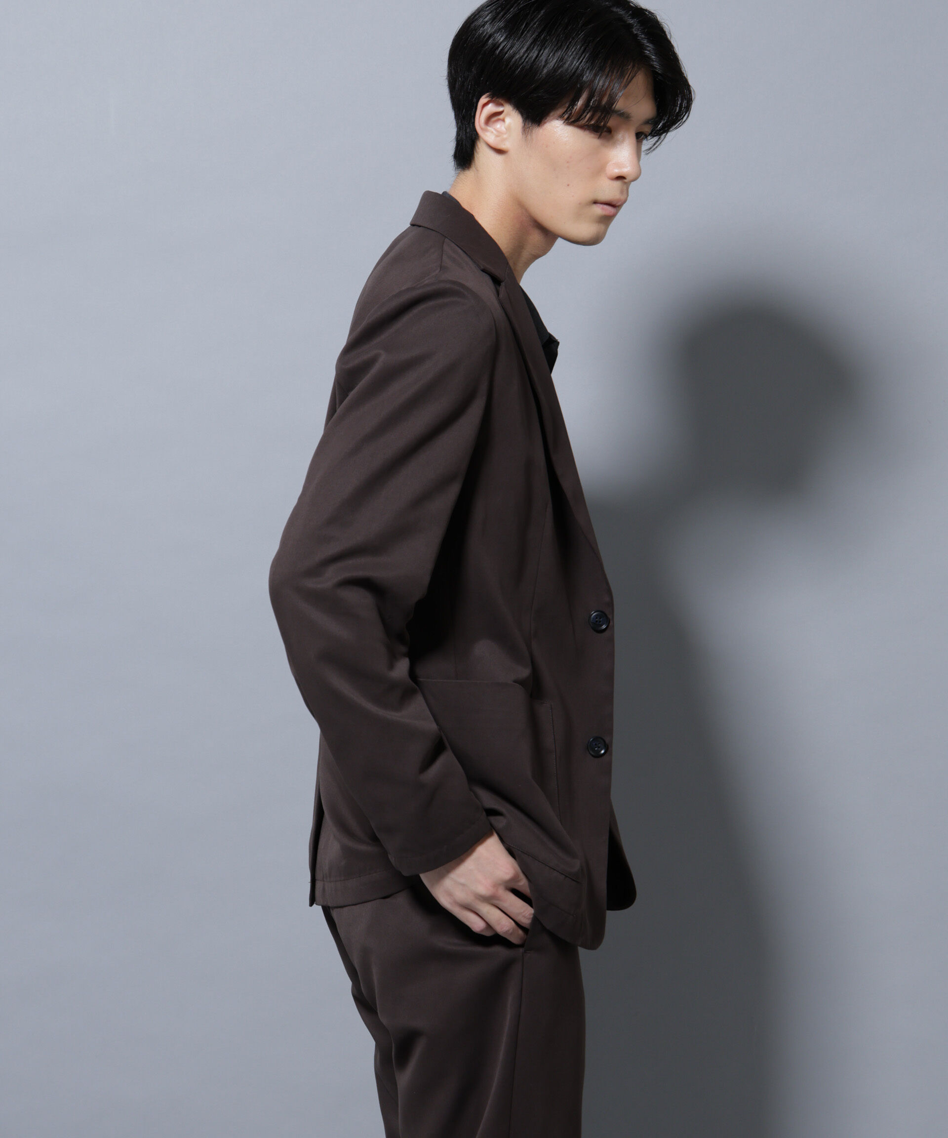 nano･universe「ピーチツイルセットアップ」|スーツ|