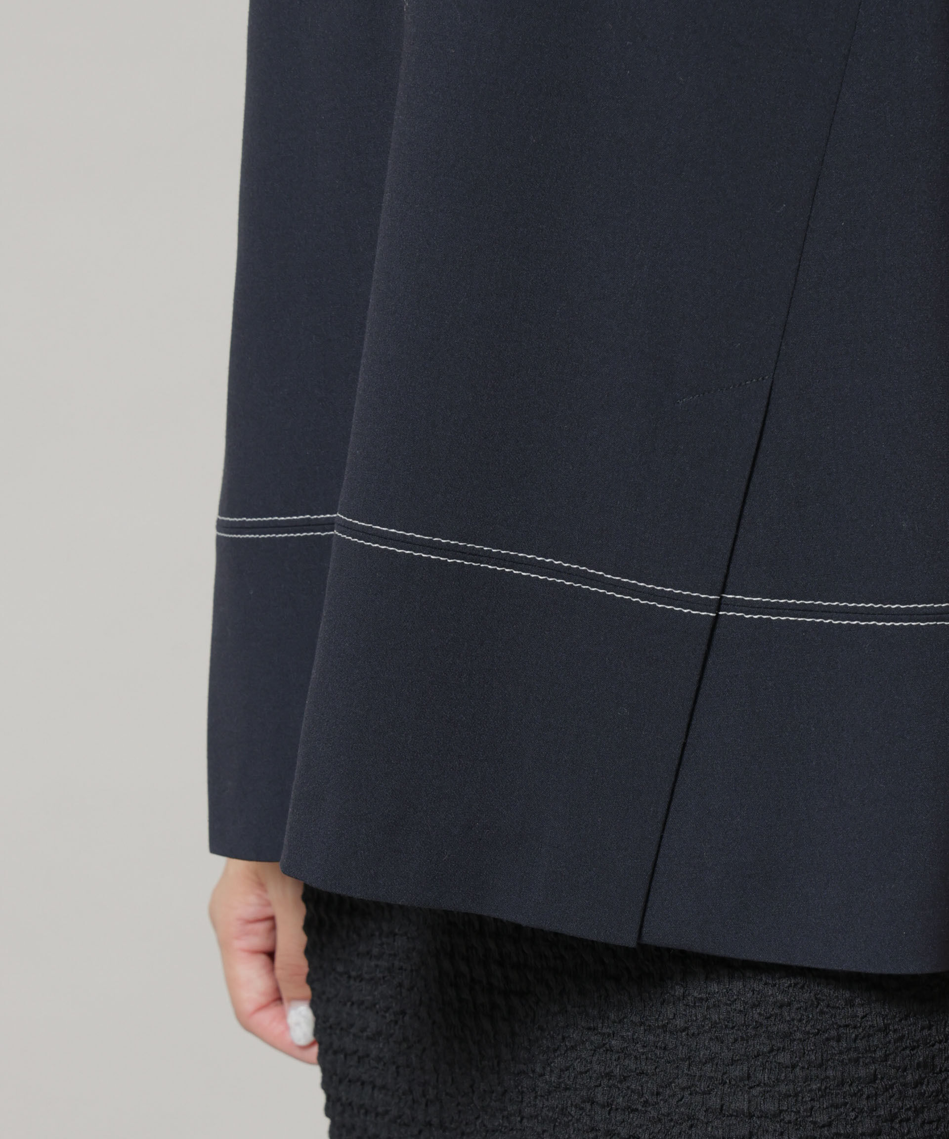 nano･universe「ドライウェザーストレッチバイカラーステッチベスト(セットアップ可)」|シャツ・ブラウス|