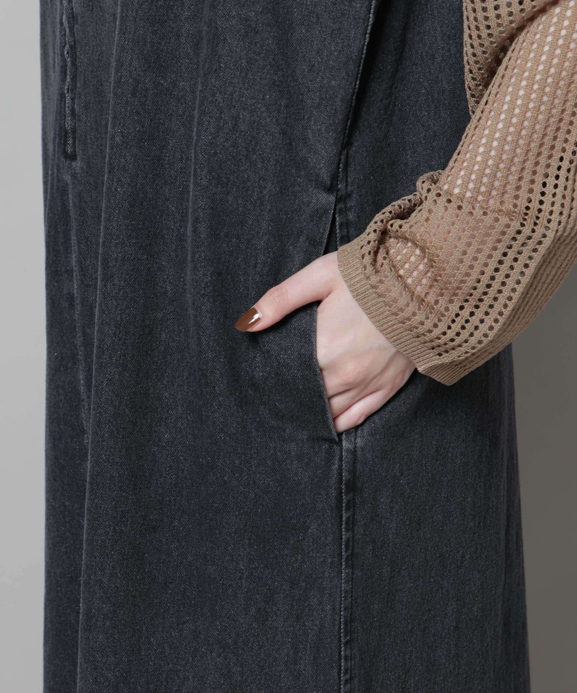 nano･universe「前後2wayデニムキャミソールワンピース」|ワンピース|