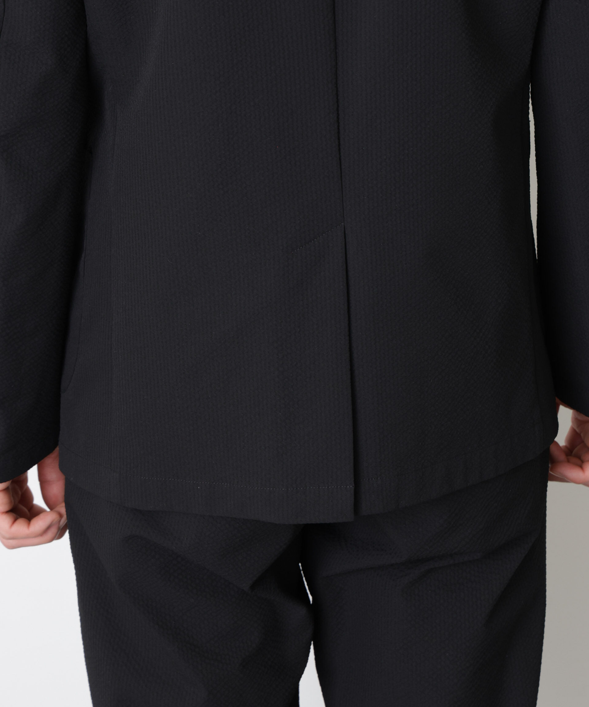 nano･universe「ストレッチサッカーセットアップ（洗濯機洗い可能）」|スーツ|