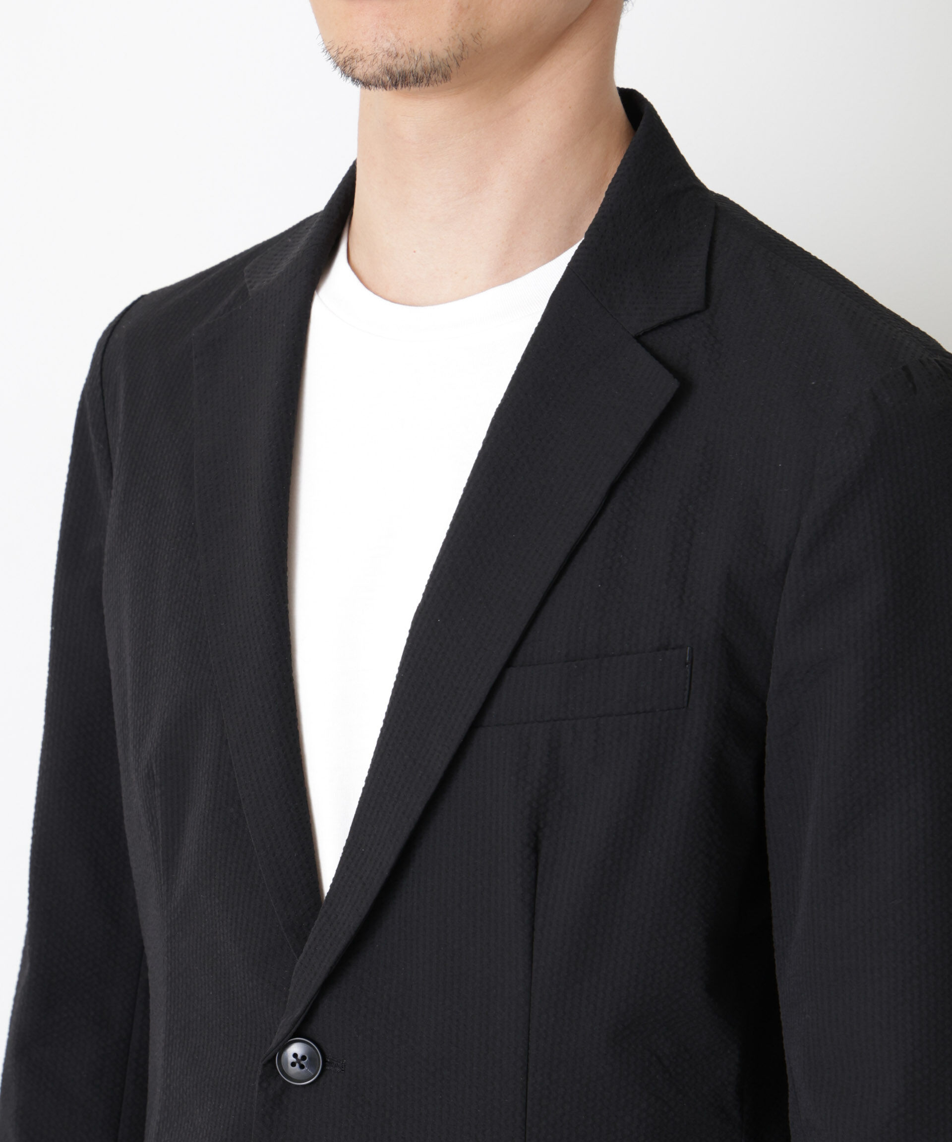 nano･universe「ストレッチサッカーセットアップ（洗濯機洗い可能）」|スーツ|