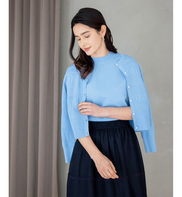 組曲「【2SET・WEB限定】編地ニット ツインセット」|カーディガン|