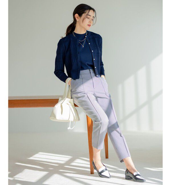 組曲「【2SET・WEB限定】編地ニット ツインセット」|カーディガン|