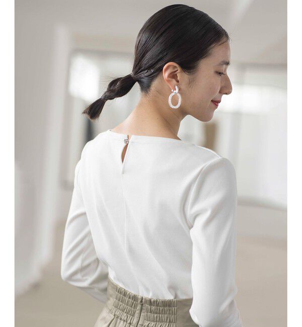 組曲「【ストレッチ・長袖】コットンフライス バスクTシャツ」|Tシャツ・カットソー|