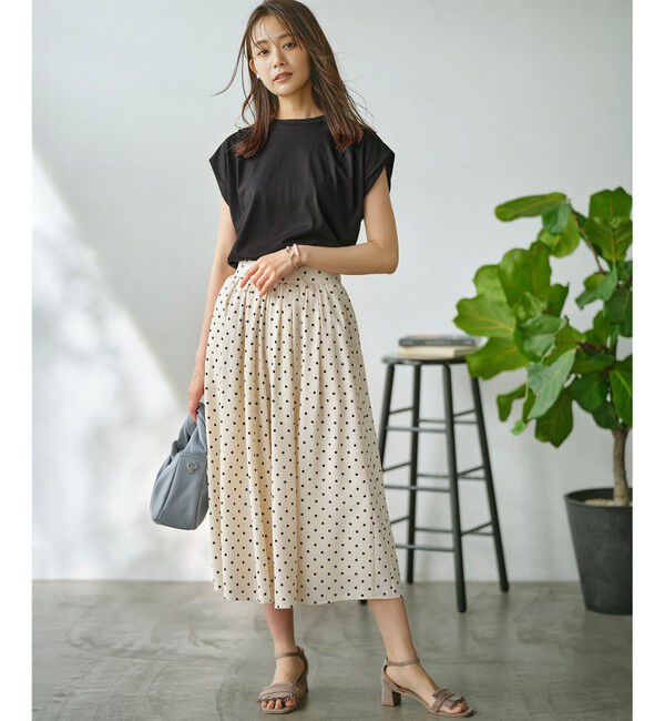 組曲「GIZAプレーティング天竺フレンチスリーブ Tシャツ」|Tシャツ・カットソー|