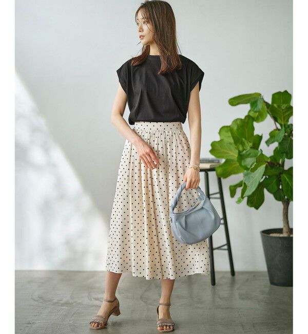 組曲「GIZAプレーティング天竺フレンチスリーブ Tシャツ」|Tシャツ・カットソー|