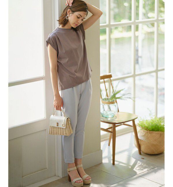 組曲「GIZAプレーティング天竺フレンチスリーブ Tシャツ」|Tシャツ・カットソー|