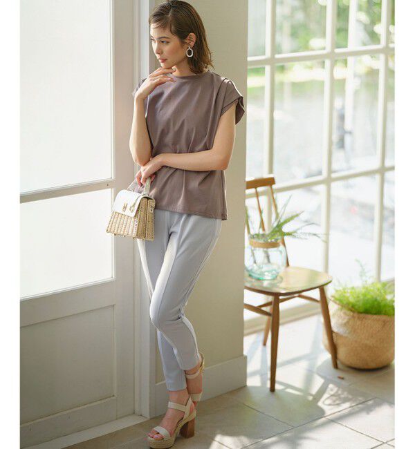 組曲「GIZAプレーティング天竺フレンチスリーブ Tシャツ」|Tシャツ・カットソー|