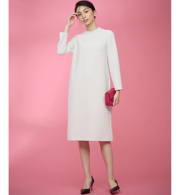 組曲「【KUMIKYOKU NAVY】コンフォータブルドレープ レース襟ワンピース」|ワンピース|